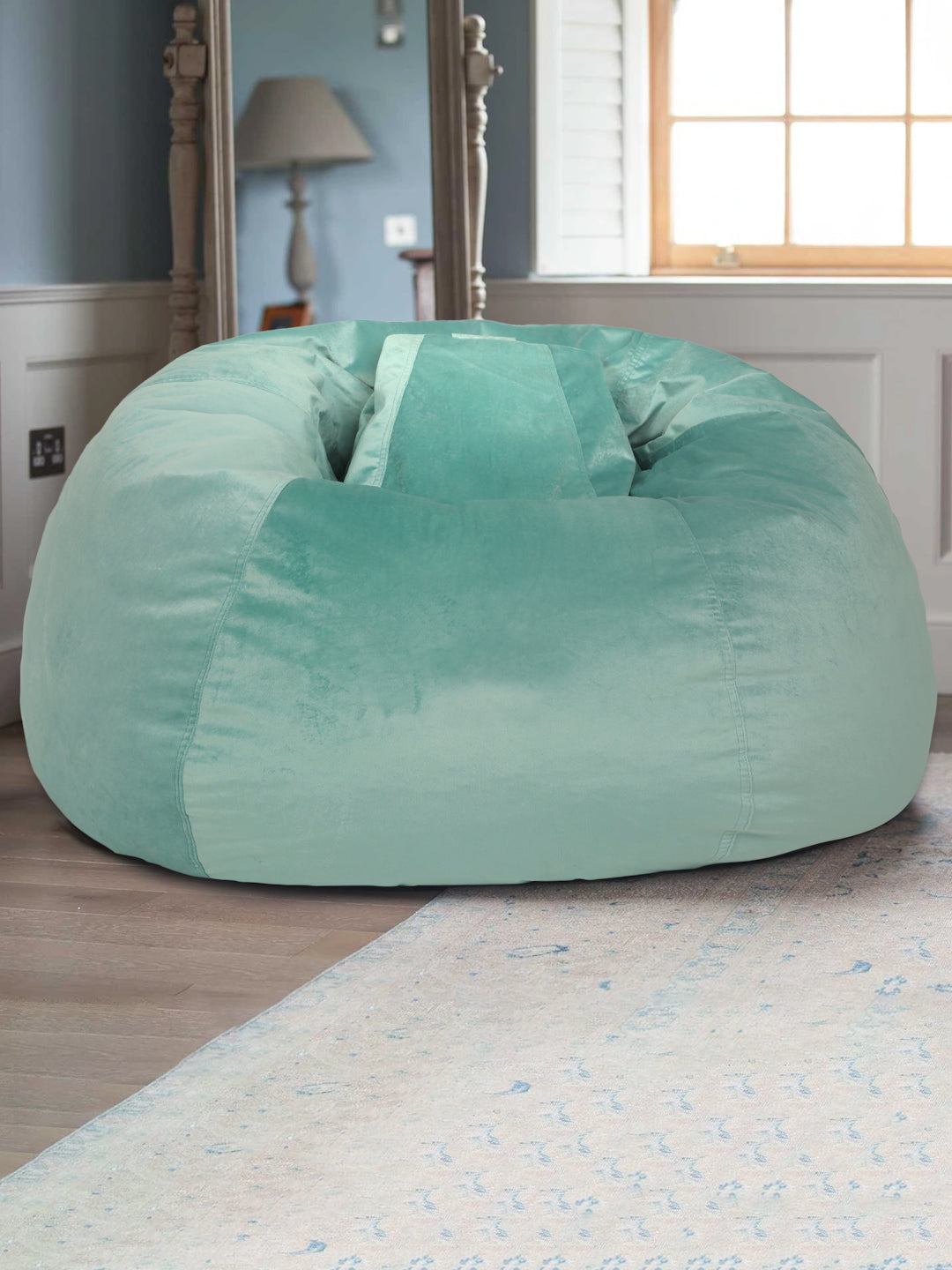 Teal bean bag cover sale