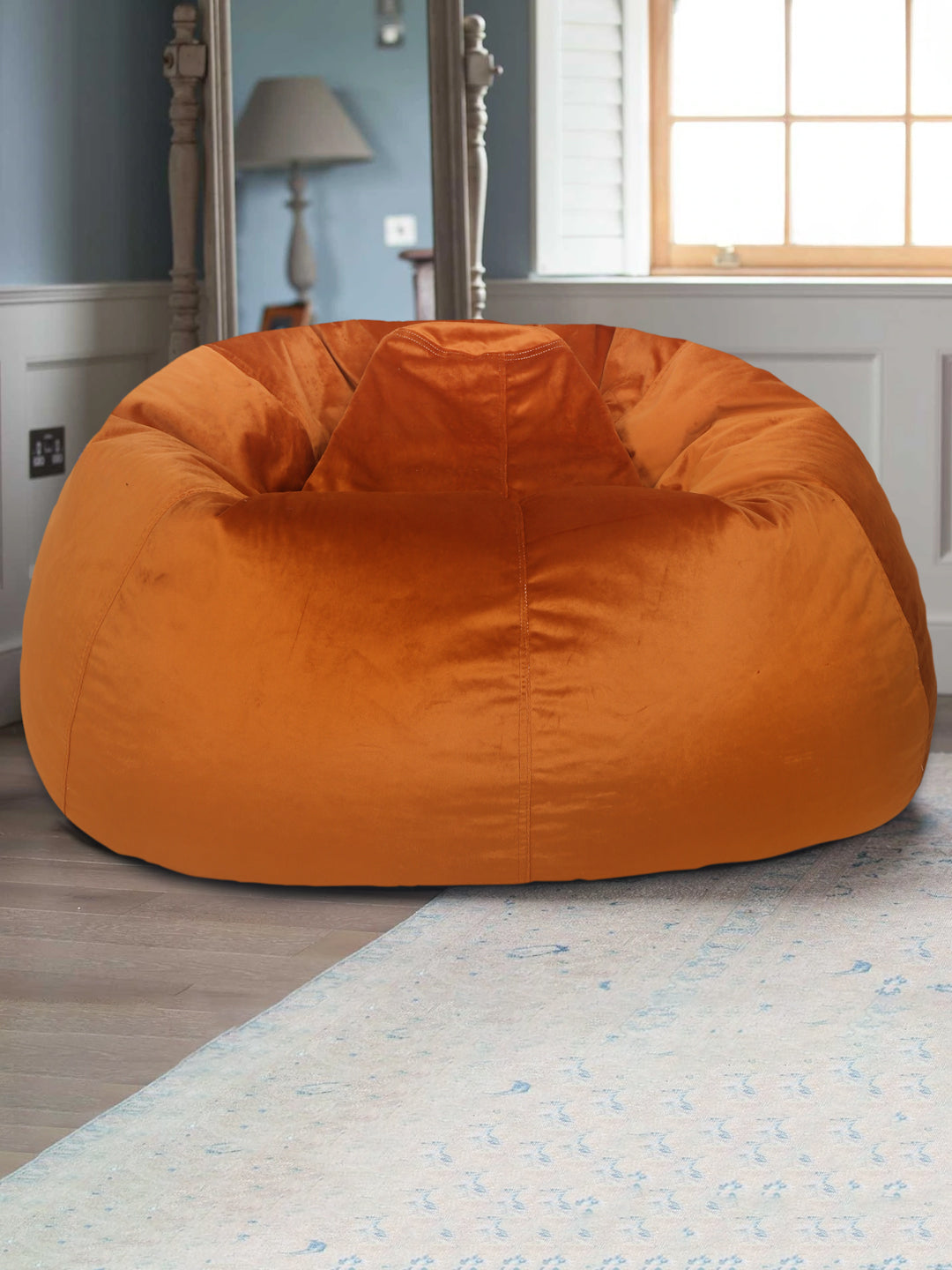 Orange velvet bean deals bag