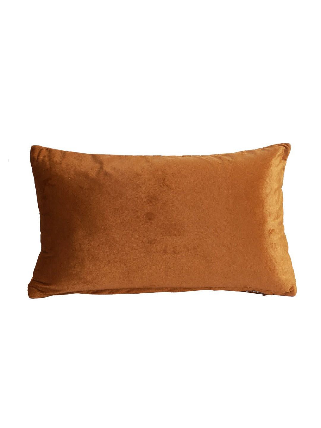 Rust Set of 2 Velvet Rectangle Cushion Covers